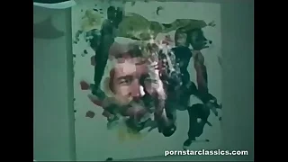 Rene Marriage Using her Bush as a Brush